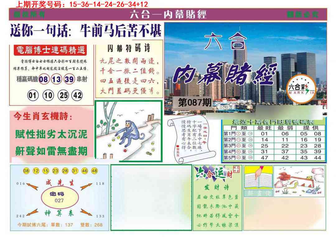 087期内幕赌经[图]