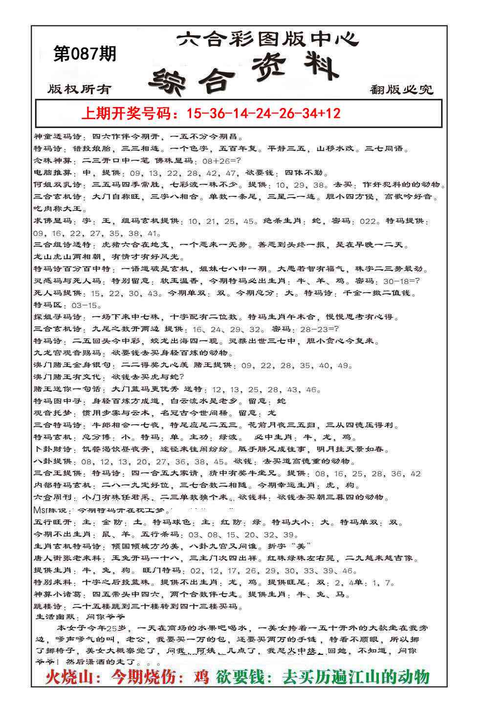 087期内部综合资料[图]