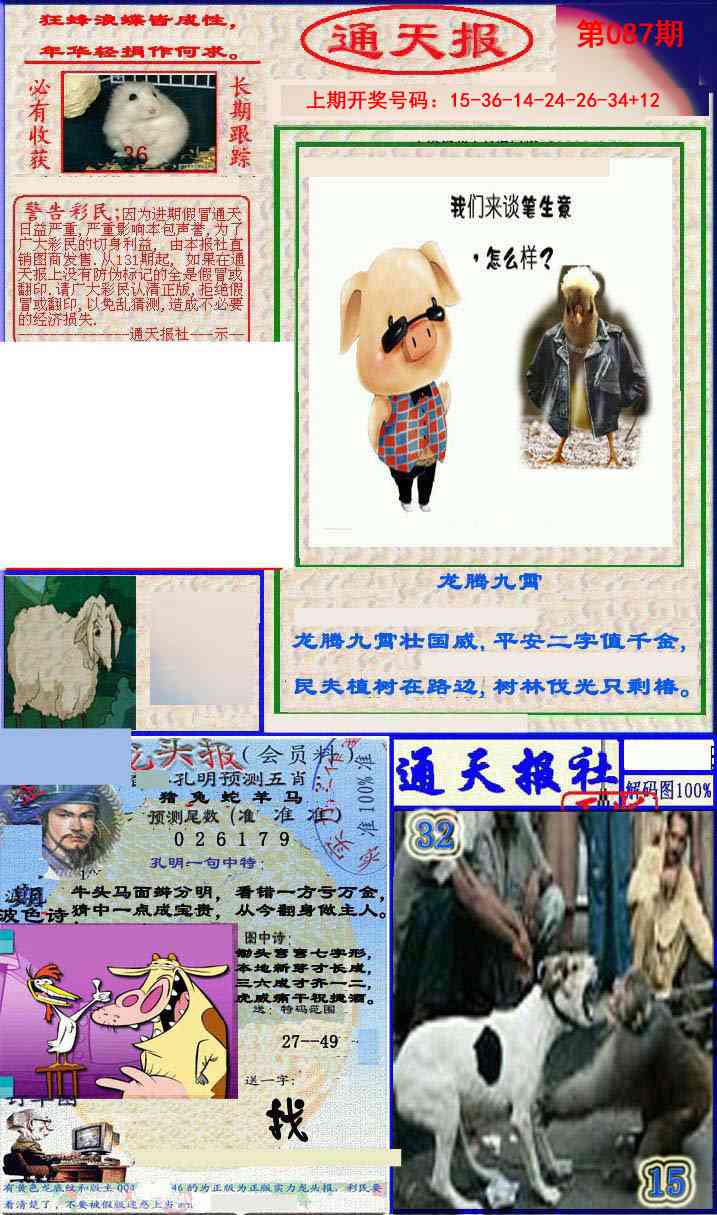 087期实力通天报[图]