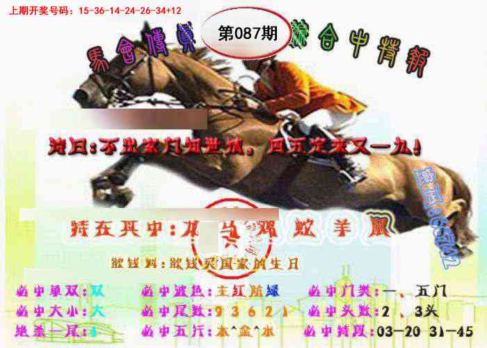087期马会传真-综合报[图]